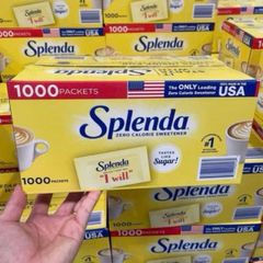 [US]Đường ăn kiêng Splenda 1000 gói mẫu mới hàng Mỹ, đường mía, đường nâu