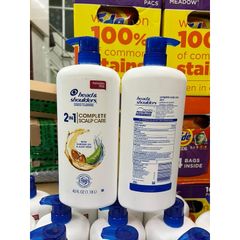 Dầu gội xả Head and Shoulders 2 in 1 Complete Scalp Care Mỹ - Chăm sóc tóc hiệu quả, ngăn gàu, cấp ẩm và nuôi dưỡng tóc chắc khỏe