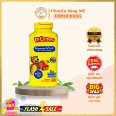 Vitamin Tổng Hợp Dành Cho Trẻ Em L'il Criters Gummy Vites 300v - Tăng Cường Sức Khỏe Và Phát Triển Toàn Diện