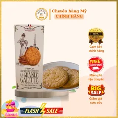 Bánh Quy Bơ Pháp La Grande Galette 600g - Bánh Nguyên Chất, Hương Vị Đậm Đà, Quà Tặng Sang Trọng cho Dịp Lễ Tết