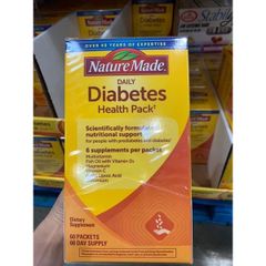Viên Uống Hỗ Trợ Tiểu Đường - Sản Phẩm Thiên Nhiên 60 Gói, Chứa 6 Viên Vitamin Cần Thiết cho Người  Tiểu Đường