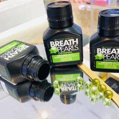 Viên Uống Thơm Miệng Breath Pearls Úc - Giải Pháp Khử Mùi Hôi Miệng, Hơi Thở Thoáng Mát Suốt Cả Ngày