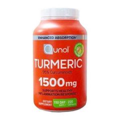 Viên Nghệ Turmeric Curcumin Qunol 1500mg Hộp 220v - Thực Phẩm Chức Năng Hỗ Trợ Sức Khỏe, Chống Viêm, Chất Lượng Costco
