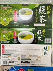 Hộp 100 Gói Trà Xanh Túi Lọc Kirkland Signature Sencha & Matcha - Trà Thảo Dược Hỗ Trợ Sức Khỏe, Hương Vị Tự Nhiên