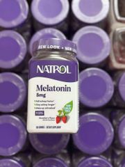 Hộp Natrol Melatonin 5mg 180 viên - Thực phẩm chức năng hỗ trợ giấc ngủ tự nhiên, giảm stress hiệu quả
