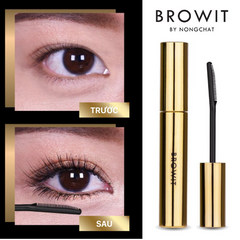 Mascara Chống Thấm Nước Browit By Nong Chat My Everyday 5.5g - Đầu Cọ Chải Dễ Dàng, Mi Dài Cong Tự Nhiên Bền 24h, Khô Nhanh, Không Lem