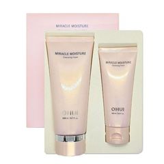 Set Sữa Rửa Mặt OHUI Miracle Moisture 200ml + 100ml - Dưỡng Ẩm, Làm Sạch Da Mặt Hiệu Quả, Dành Cho Tất Cả Loại Da