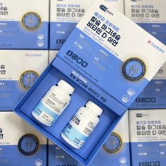 Viên uống bổ sung Canxi, Magie, Vitamin D và Kẽm Nutra Pharm - Chăm sóc xương khớp, 120 viên, sức khỏe cho gia đình