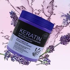 Hấp Tóc Keratin 1000ml Tím - Phục Hồi Tóc Hư Tổn, Cấp Ẩm, Giúp Tóc Suôn Mượt và Bóng Đẹp từ Thương Hiệu KERATIN COLLAGEN Hàn Quốc
