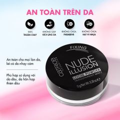 Phấn Phủ Kiềm Dầu Catrice Nude Illusion 11g - Kiểm Soát Bóng Dầu, Che Khuyết Điểm Tự Nhiên, An Toàn Cho Da Nhạy Cảm