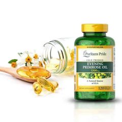 Viên Uống Tinh Dầu Hoa Anh Thảo Puritan's Pride 1300mg - Hỗ Trợ Sức Khỏe Da và Tim Mạch - 120 Viên Mỹ