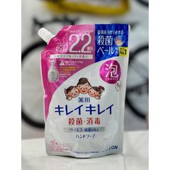 Nước Rửa Tay Tạo Bọt Lion 450ml Của Nhật - Diệt Khuẩn 99,99%, Hương Trái Cây Tươi Mát, An Toàn Cho Da, Tiện Dụng Không Cần Nước Rửa