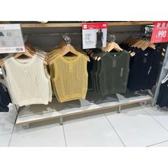 Áo len lưới ba lỗ nữ Uni Japan - Thời trang hè thoáng mát, đa kiểu phối với áo bralette, nhiều màu sắc thời thượng