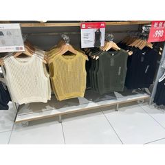 Áo len lưới ba lỗ nữ Uni Japan - Thời trang hè thoáng mát, đa kiểu phối với áo bralette, nhiều màu sắc thời thượng