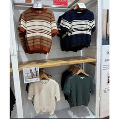 Áo Len Tay Ngắn Vải Cotton Dáng Popcorn - Thời Trang Nữ Xinh Xắn Phù Hợp Mọi Dịp, Mix Đẹp Với Quần Short, Váy