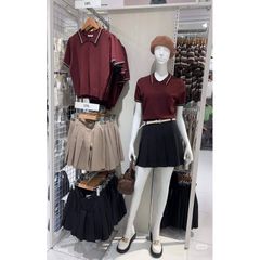 Áo len polo cộc tay Gu Japan - Thời trang nữ trẻ trung, đẹp mắt, phù hợp cho đi chơi và đi làm, nhiều màu sắc lựa chọn.
