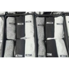 Set 6 Đôi Tất Nezumi Nhật Bản - Vớ Cotton Co Giãn, Cổ Cao và Thấp, Dễ Chịu cho Nam Nữ, Nhiều Màu Sắc