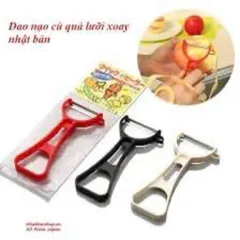 Dao Nạo Củ Quả Lưỡi Xoay Nhật Bản - Dao Gọt Vỏ Chất Liệu Thép Chống Gỉ, Dụng Cụ Đa Năng Nhà Bếp Nhập Khẩu Chính Hãng