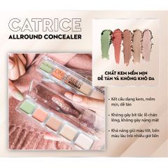 Kem Che Khuyết Điểm Đa Năng Catrice Allround 5 Màu 6g - Che Mụn, Thâm, Bọng Mắt, Tạo Khối, Lớp Nền Tự Nhiên