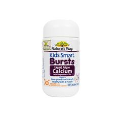 Viên Uống Hỗ Trợ Xương Răng Nature's Way Bursts Canxi Kẽm Magie D3 K2 Cho Trẻ Từ 6 Tháng - 30 Viên Bổ Sung Tăng Chiều Cao