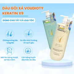 Dầu Gội Xả Voudioty Keratin X9 Biotin & Collagen 500ml – Phục Hồi, Mềm Mượt & Giảm Gãy Rụng 395998
