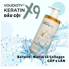 Dầu Gội Xả Voudioty Keratin X9 Biotin & Collagen 500ml – Phục Hồi, Mềm Mượt & Giảm Gãy Rụng 395998