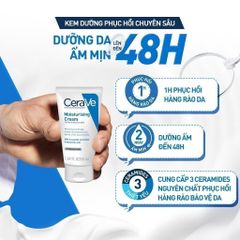 Kem Dưỡng Ẩm Phục Hồi Cerave Moisturising 50ml – Dưỡng Ẩm 48H, Làm Mịn Da, Tăng Cường Bảo Vệ Da 395999