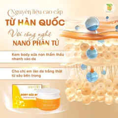 Kem Body Trắng Da SOO MIN - Chống Nắng Cấp Tốc, Phục Hồi Da Mỏng Yếu, Hàn Quốc, 250g - Dưỡng Trắng Mịn Da Sau 7 Ngày