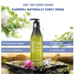 Gel Giữ Nếp Tóc Xoăn Karseell Curly Cream 500ml - Dưỡng Tóc Uốn Xoăn, Tạo Kiểu Tự Nhiên, Hương Nước Hoa Sang Trọng, Chính Hãng Italy