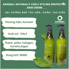 Gel Giữ Nếp Tóc Xoăn Karseell Curly Cream 500ml - Dưỡng Tóc Uốn Xoăn, Tạo Kiểu Tự Nhiên, Hương Nước Hoa Sang Trọng, Chính Hãng Italy