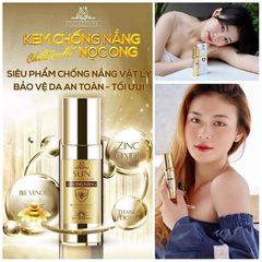Kem Chống Nắng Collagen X3 Đông Anh 50gr - Chiết Xuất Nọc Ong, Bảo Vệ Da, Chống Tia UV, Kiềm Dầu, Nâng Tone Mặt