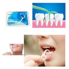 Hộp 50 Que Tăm Chỉ Nha Khoa Dùng Một Lần Macromolecule - Tăm Xỉa Răng Tiện Lợi Cho Sức Khỏe Răng Miệng