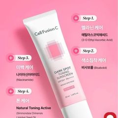 Kem Chống Nắng Nâng Tone Cell Fusion C Dark Spot Toning Sunscreen 50ml - Chống Nắng, Dưỡng D  da, Phù Hợp Cho Da Nhạy Cảm, Không Bóng Nhờn