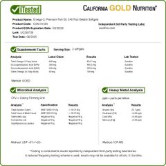Viên uống dầu cá Omega - 3 California Gold Nutrition 240 viên - Hàng Mỹ 396379