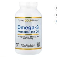 Viên uống dầu cá Omega - 3 California Gold Nutrition 240 viên - Hàng Mỹ 396379