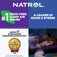 Kẹo Ngủ Natrol 10mg Sleep - Viên Hỗ Trợ Giấc Ngủ Dễ Dàng Cho Người Lớn và Trẻ Em Trên 12 Tuổi, Mỹ, 90 Viên