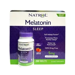 Viên Uống Hỗ Trợ Giấc Ngủ Natrol Sleep 5mg Extra Strength 250 Viên - Giải Pháp Cho Giấc Ngủ Sâu Và Tươi Mới Hơn