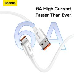 Cáp Sạc Nhanh Baseus 100W USB-C cho Huawei Honor - Dây Sạc Siêu Tốc, Tương Thích Android, Chip E-Marker, An Toàn và Đáng Tin Cậy