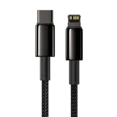 Cáp Sạc Nhanh C to Lightning 20W Baseus Tungsten Gold - Dây Siêu Bền 2M Tương Thích iPhone 12/11/XS Max, Sạc An Toàn và Nhanh Chóng