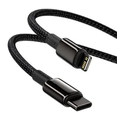 Cáp Sạc Nhanh C to Lightning 20W Baseus Tungsten Gold - Dây Siêu Bền 2M Tương Thích iPhone 12/11/XS Max, Sạc An Toàn và Nhanh Chóng