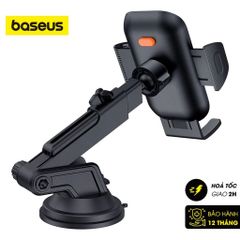 Giá Đỡ Điện Thoại Khi Lái Xe Baseus UltraControl Go - Kẹp Tiện Lợi Chống Rung, Xoay 360 Độ, Dùng Cho Điện Thoại 4,7-7,2 Inch