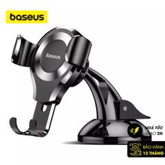Giá đỡ điện thoại ô tô Baseus Osculum Gravity Mount - Hệ thống hút chân không, xoay 360 độ, tương thích với Galaxy, iPhone, Huawei, Xiaomi