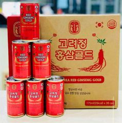 Nước Hồng Sâm Gold Jeong 24 Lon - Bồi Bổ, Tăng Lực Hỗ Trợ Sức Khỏe, Thức Uống Thảo Dược Tự Nhiên