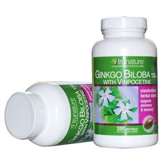 Viên uống Trunature Ginkgo Biloba 120mg - Hỗ trợ tuần hoàn não, tăng cường trí nhớ, giảm căng thẳng cho người sử dụng