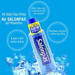 Xịt Giảm Đau Salonpas Hisamitsu 300ml - Giải Pháp Giảm Đau Cơ Khớp Từ Nhật Bản, Dễ Dàng Sử Dụng, Tận Hưởng Cảm Giác Mát Lạnh