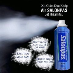 Xịt Giảm Đau Salonpas Hisamitsu 300ml - Giải Pháp Giảm Đau Cơ Khớp Từ Nhật Bản, Dễ Dàng Sử Dụng, Tận Hưởng Cảm Giác Mát Lạnh