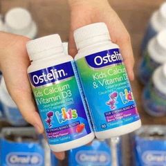 Viên Uống Canxi Cho Bé Ostelin Calcium + Vitamin D3 90 Viên - Tăng Cường Xương Khỏe Mạnh, Hỗ Trợ Phát Triển Cho Trẻ Em 1-12 Tuổi