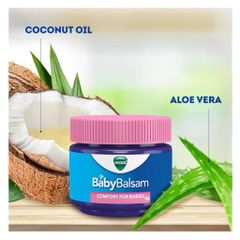 Dầu Vicks Baby Balsam - Dầu Bôi Giữ Ấm Ngực Cho Trẻ Em Từ 3 Tháng Đến 5 Tuổi, Chống Ho Ngạt Mũi, Giúp Ngủ Ngon