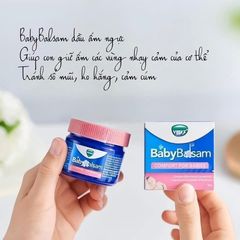 Dầu Vicks Baby Balsam - Dầu Bôi Giữ Ấm Ngực Cho Trẻ Em Từ 3 Tháng Đến 5 Tuổi, Chống Ho Ngạt Mũi, Giúp Ngủ Ngon