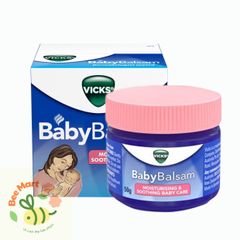 Dầu Vicks Baby Balsam - Dầu Bôi Giữ Ấm Ngực Cho Trẻ Em Từ 3 Tháng Đến 5 Tuổi, Chống Ho Ngạt Mũi, Giúp Ngủ Ngon